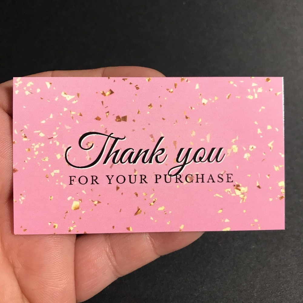 30 thank you for your purchase cards glossy size 3.5x2 - Picture 3 of 6